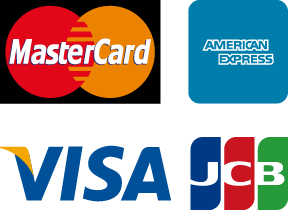 MasterCard・VISA・AMERICANEXPRESSでの決済に対応しています